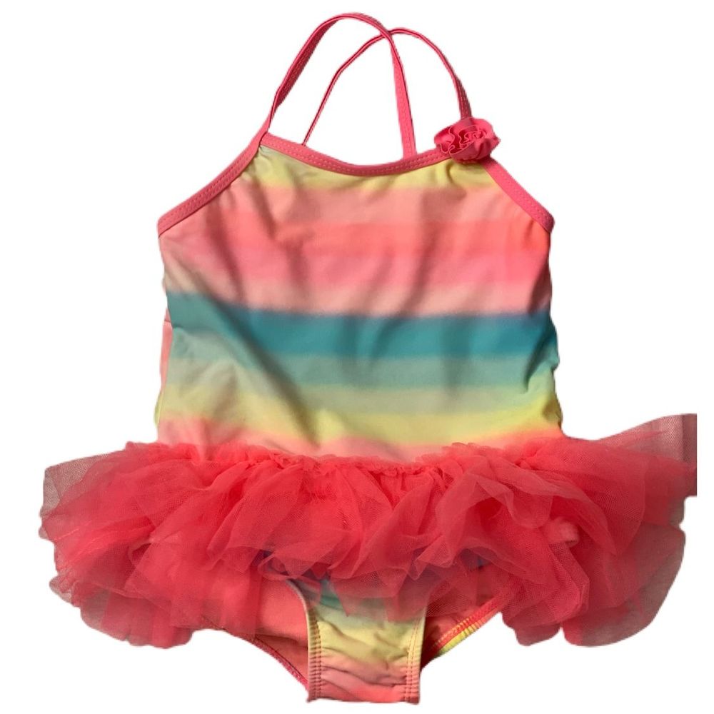Angel Beach Girls 1 Piece 3T Ruffle Tutu Swim Suit